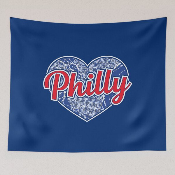 Item preview, Love Philadelphia Baseball Basketball Heart Philly City Map designed and sold by pixeljamz.