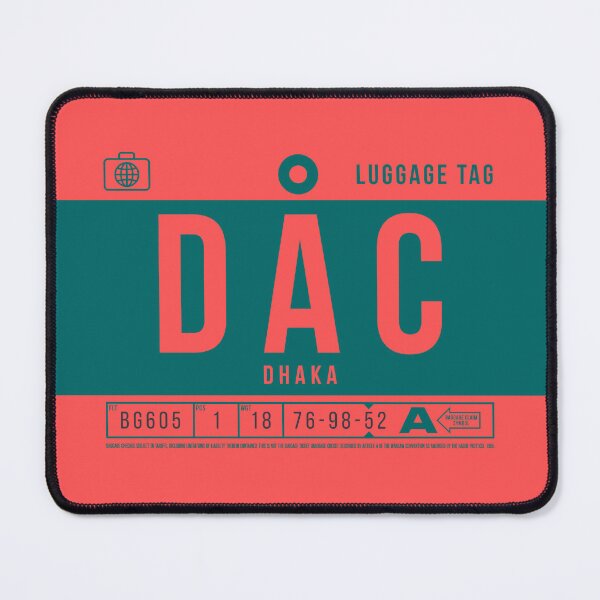 Item preview, Luggage Tag B - DAC Dhaka Bangladesh designed and sold by VoodooCircus.