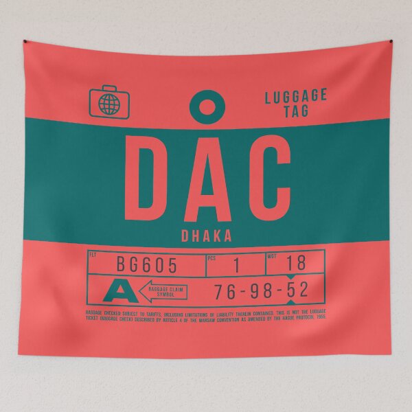 Item preview, Luggage Tag B - DAC Dhaka Bangladesh designed and sold by VoodooCircus.