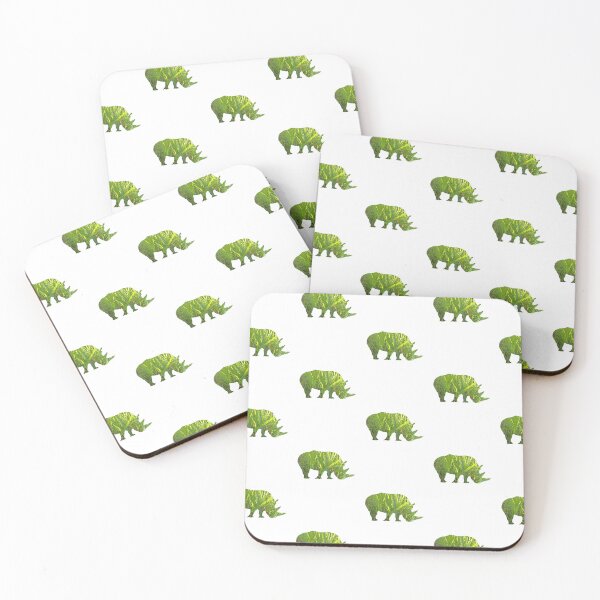 Item preview, Green Rhinos, Rhinoceros Green Save The Rhino Design designed and sold by nickbrayimages.