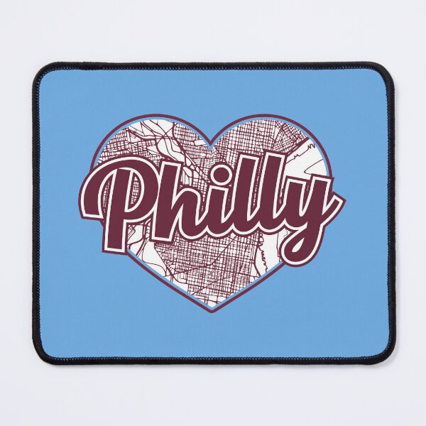 Item preview, Love Philadelphia Baseball Heart Philly City Map designed and sold by pixeljamz.