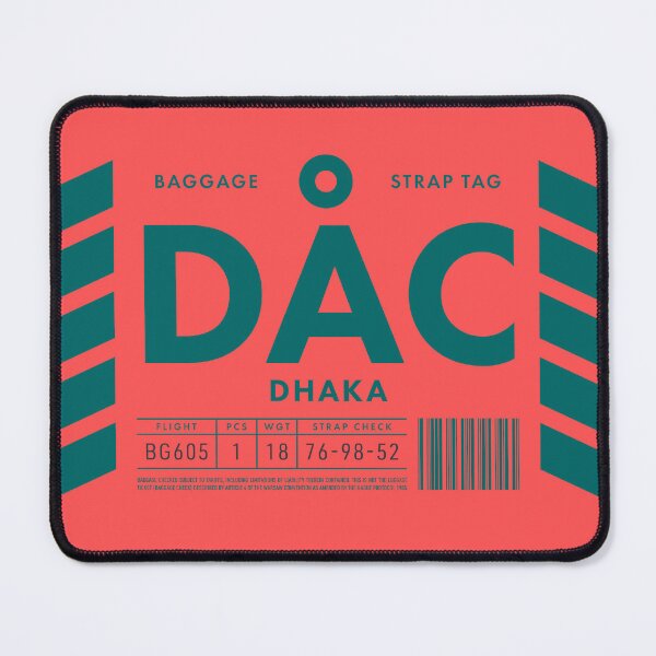 Item preview, Luggage Tag D - DAC Dhaka Bangladesh designed and sold by VoodooCircus.