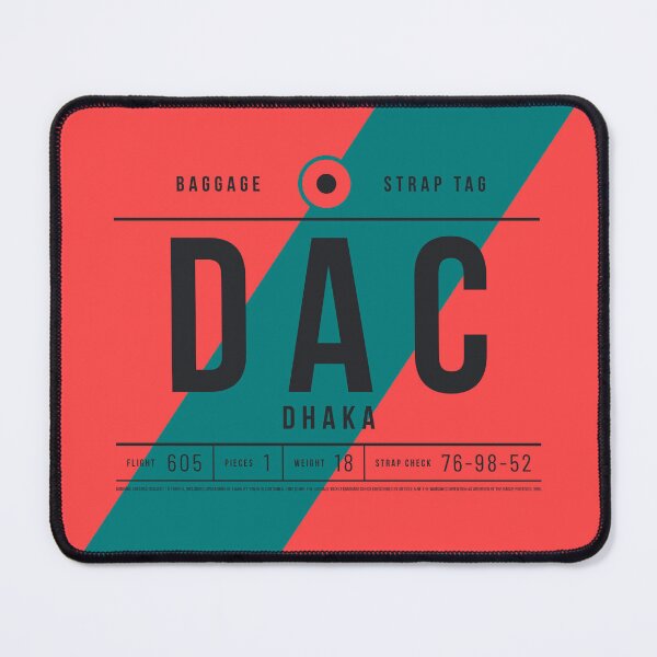 Item preview, Luggage Tag E - DAC Dhaka Bangladesh designed and sold by VoodooCircus.