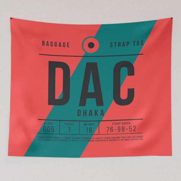 Item preview, Luggage Tag E - DAC Dhaka Bangladesh designed and sold by VoodooCircus.