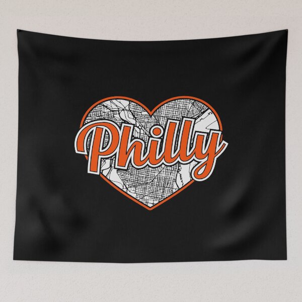 Item preview, Love Philadelphia Hockey Heart Philly City Map designed and sold by pixeljamz.