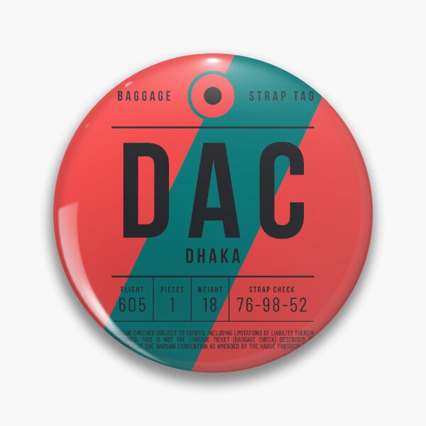 Item preview, Luggage Tag E - DAC Dhaka Bangladesh designed and sold by VoodooCircus.