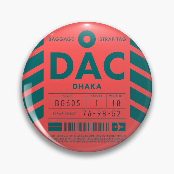 Item preview, Luggage Tag D - DAC Dhaka Bangladesh designed and sold by VoodooCircus.