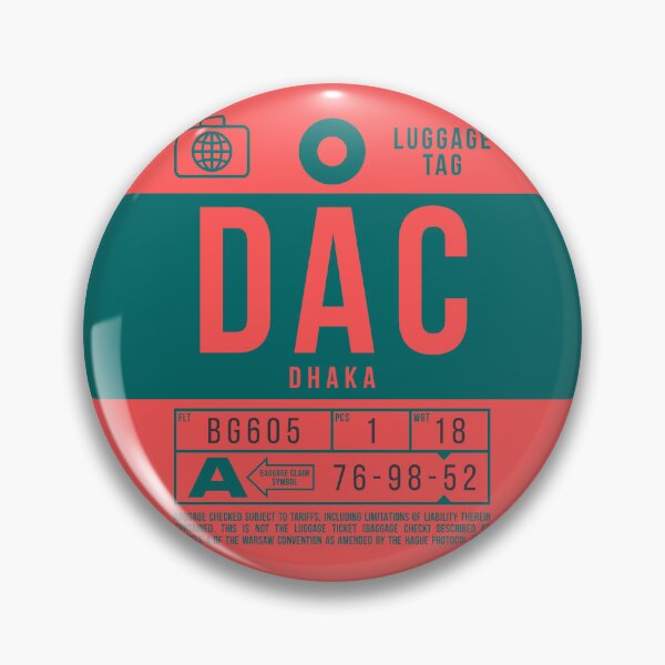 Item preview, Luggage Tag B - DAC Dhaka Bangladesh designed and sold by VoodooCircus.