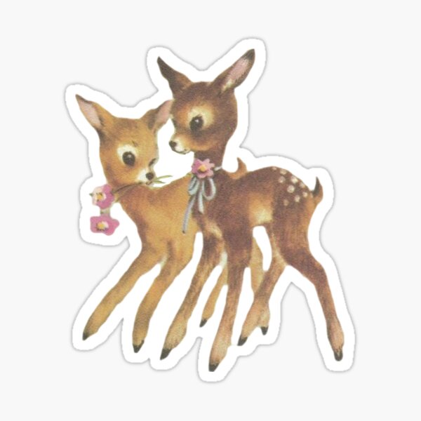 cute fawns Sticker