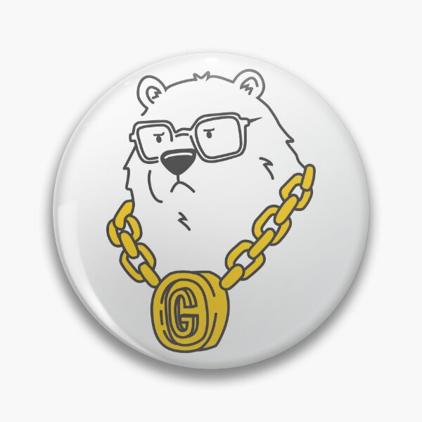 Artikelvorschau,  Gangsta Bär mit Goldkette entworfen und verkauft von loriani.