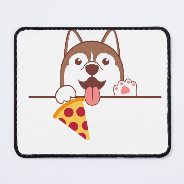 Item preview, Dog Eating Pizza designed and sold by Tishndco.