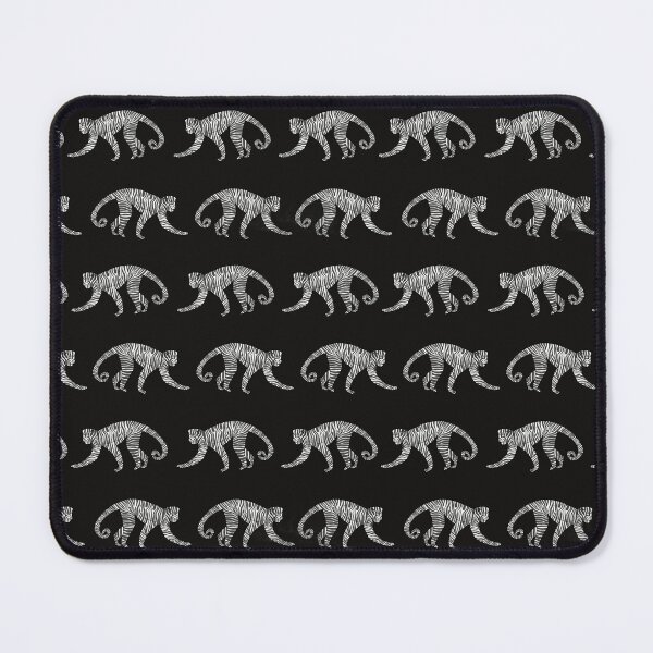 Item preview, Zebra-print monkeys on a black background designed and sold by anaskwi.