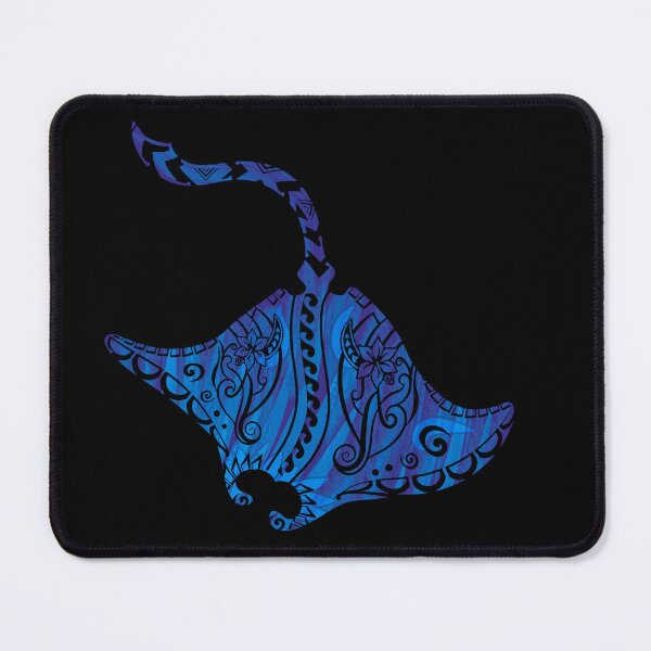 Item preview, Vintage Blue Hawaiian Watercolor Tribal Ray designed and sold by sunnthreads.