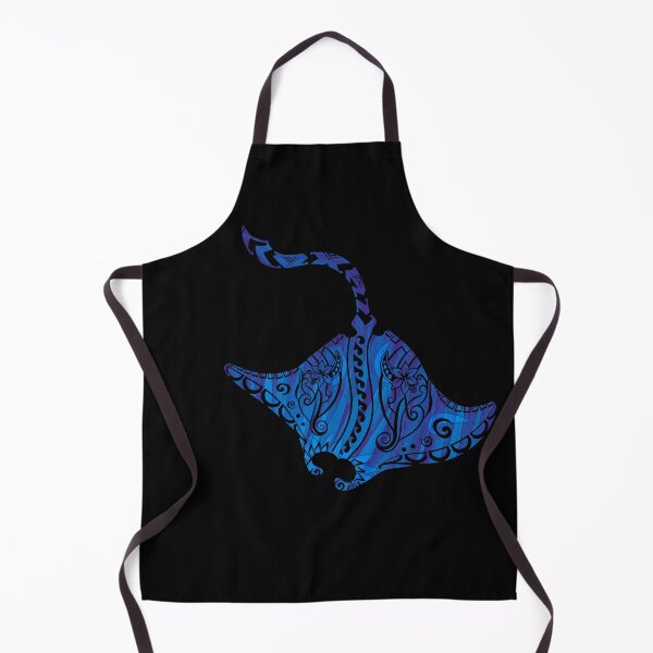 Item preview, Vintage Blue Hawaiian Watercolor Tribal Ray designed and sold by sunnthreads.