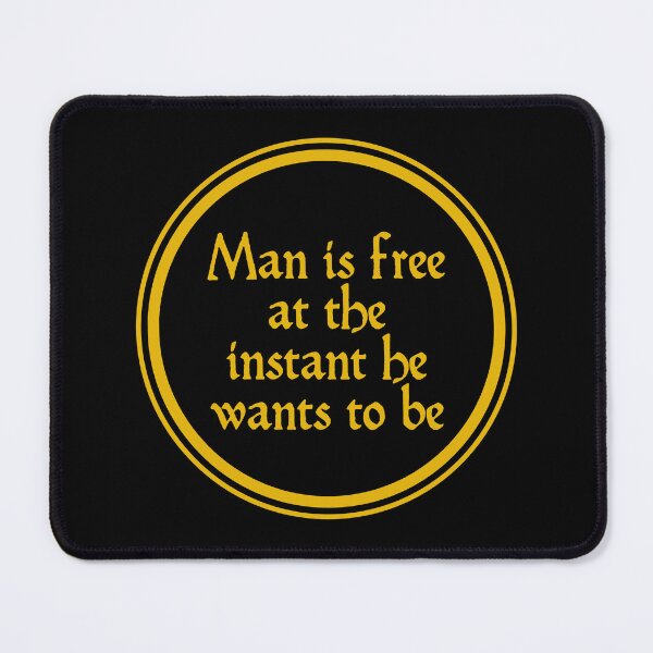 Item preview, Man Is Free At The Instant He Wants To Be- Voltaire designed and sold by JourneyCreative.