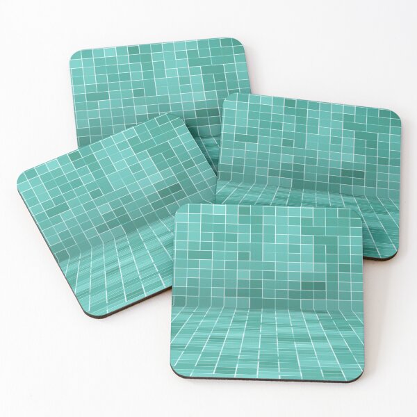Item preview, Abstract Square Turquoise  designed and sold by Tshirtstory.