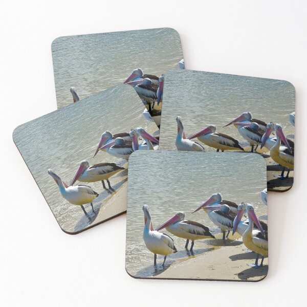 Item preview, Flock of Pelicans on the Beach! designed and sold by Mickangelhere.
