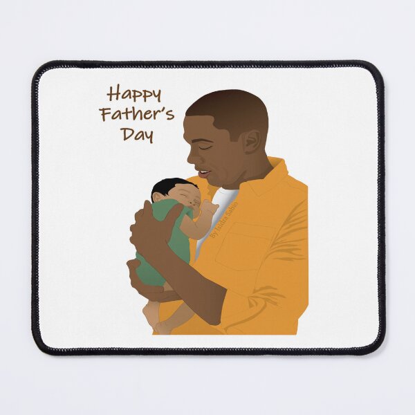 Item preview, African American father with baby, Father_s Day  designed and sold by YesYallApparel.