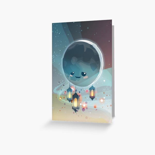 Lantern Moon (Ramadan Kareem) Grußkarte