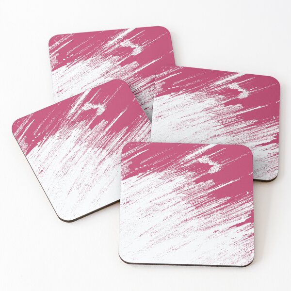 Item preview, Abstract Art White Pink  designed and sold by Tshirtstory.