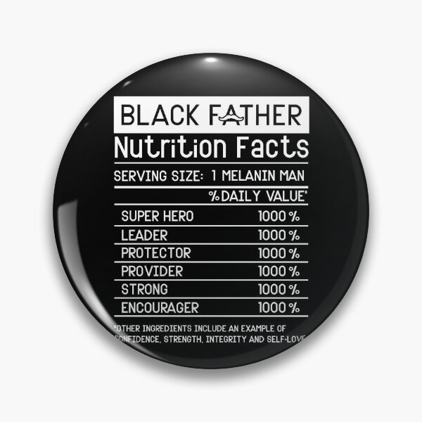 Item preview, Black Father Nutrition Facts  designed and sold by YesYallApparel.