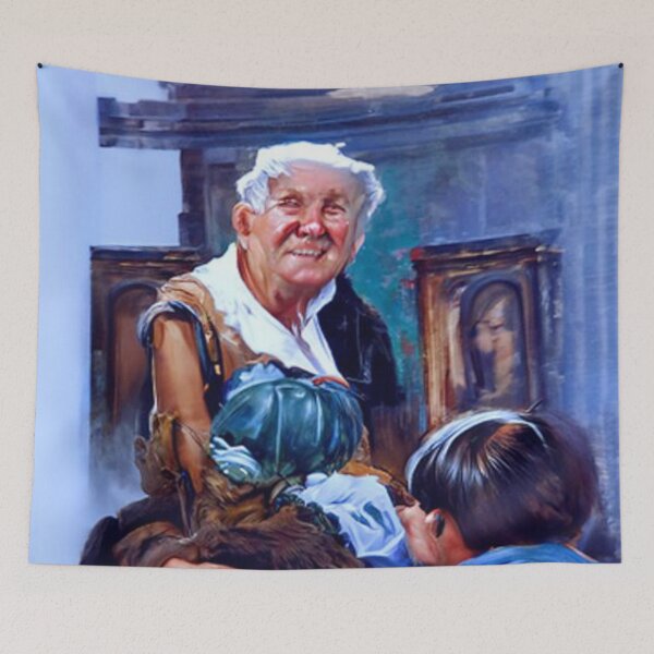 Item preview, Grandparents' Day painting designed and sold by kharamoot.