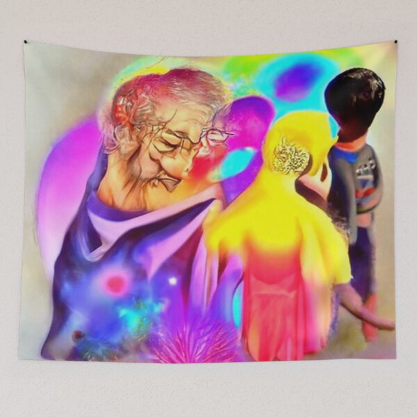 Item preview, Grandparents' Day painting designed and sold by kharamoot.