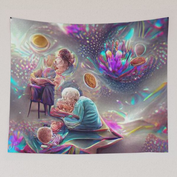 Item preview, Grandparents' Day painting designed and sold by kharamoot.