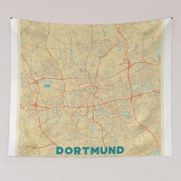 Item preview, Dortmund Map Retro designed and sold by HubertRoguski.