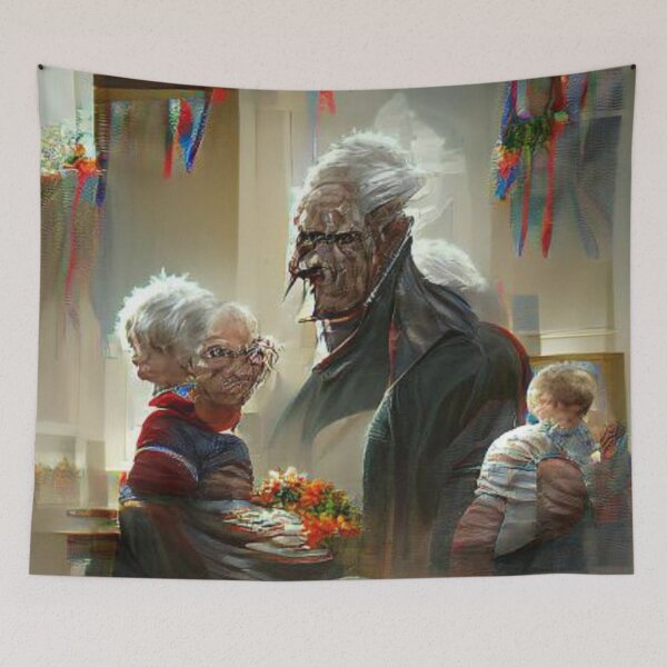 Item preview, Grandparents' Day painting designed and sold by kharamoot.