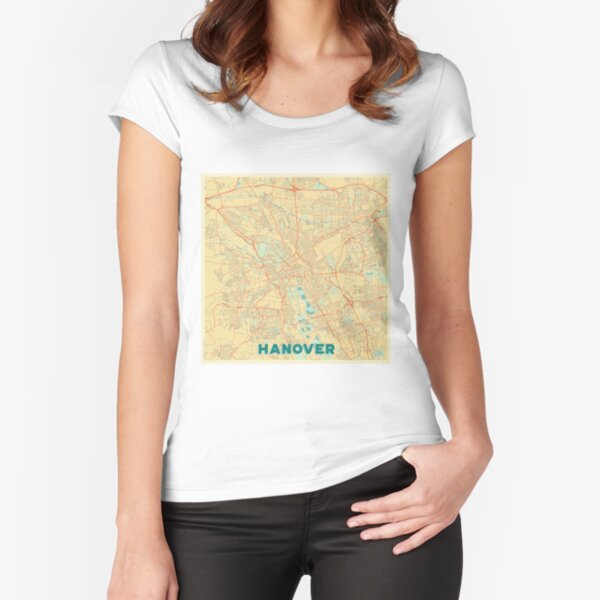 Hanover Map Retro Fitted Scoop T-Shirt
