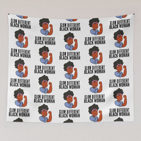 Item preview, Black Women Glow Differently-Black History Month designed and sold by YesYallApparel.