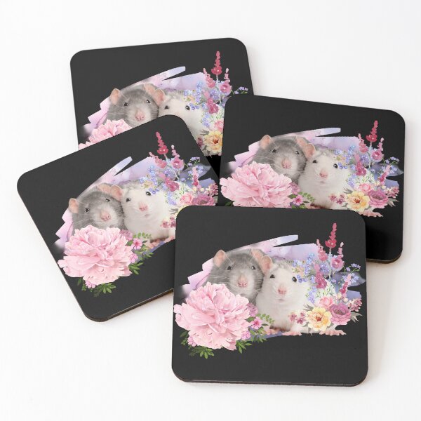 Item preview, rats & flowers designed and sold by Shiablue.