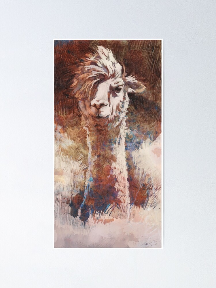 Alternative Ansicht von Artsy Llama Poster