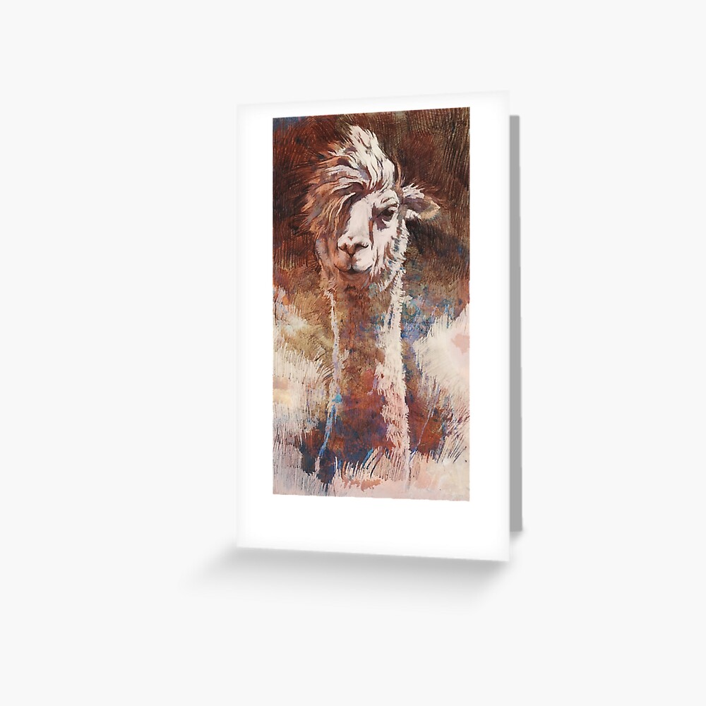 Artsy Llama Grußkarte