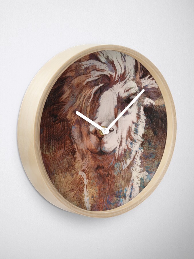 Alternative Ansicht von Artsy Llama Uhr