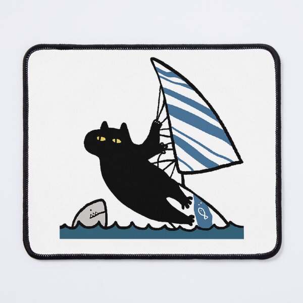 Item preview, Sailing Black Cat Sticker designed and sold by SSAlleyhouse.
