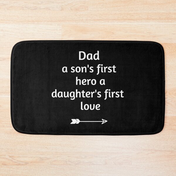 Item preview, Copy of Dad A Son_s First Hero A Daughter_s First Love designed and sold by YesYallApparel.