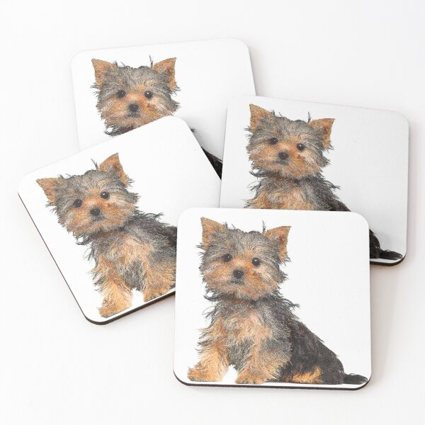 Item preview, The sweetest angel, Yorkshire Terrier Puppy Dog - Custom Pet Portrait Art Studio designed and sold by Custom Pet Portrait Art Studio.