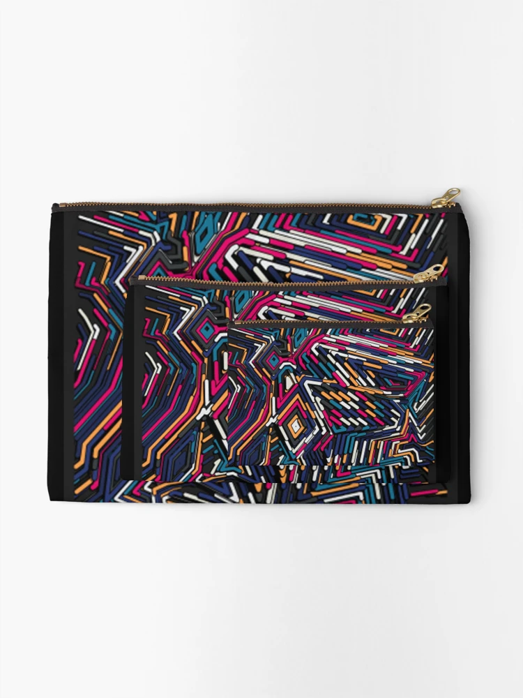 Thumbnail 2 of 4, Zipper Pouch, Generative R Code  designed and sold by JimmyMR.