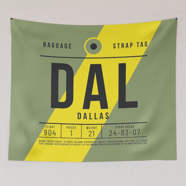 Item preview, Luggage Tag E - DAL Dallas USA designed and sold by VoodooCircus.