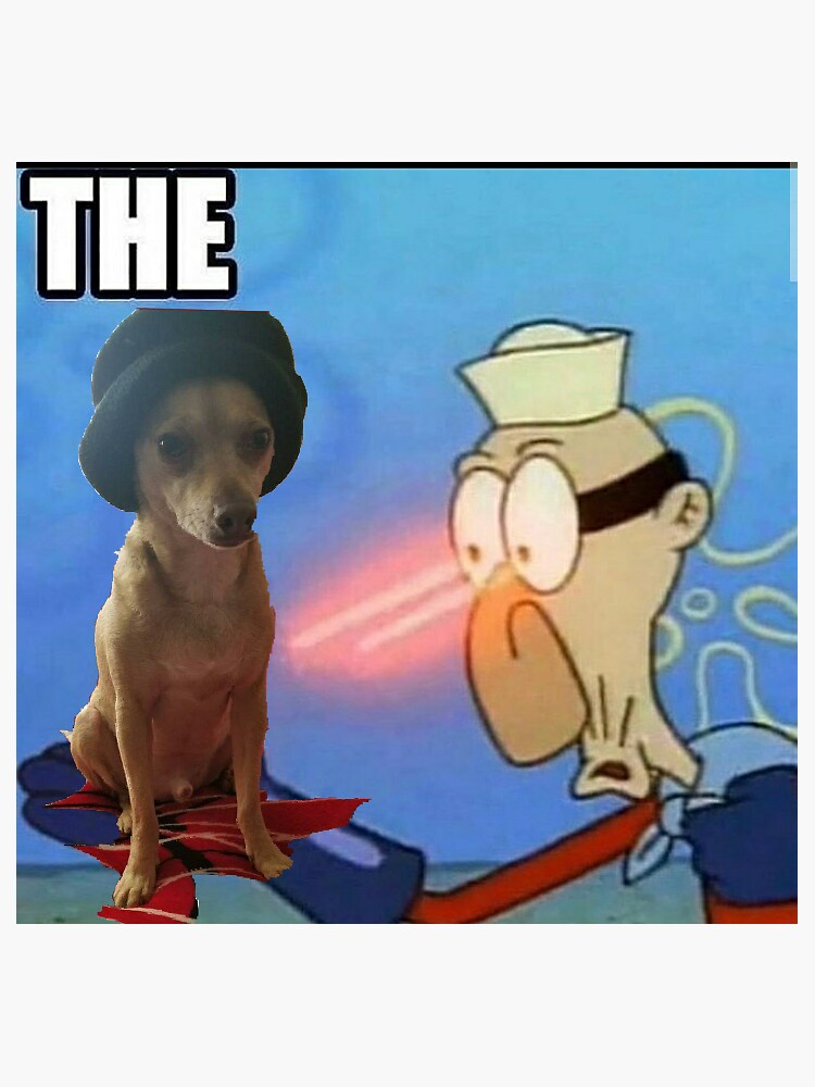 “Barnacle boy laser with dog” Sticker for Sale by Bryanxy3 | Redbubble