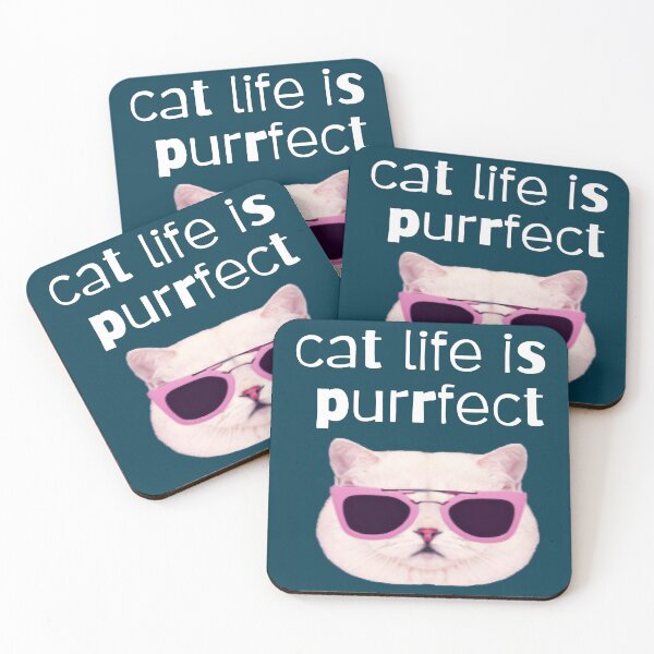 Item preview, cat life is purrfect  designed and sold by Chillledtimes.
