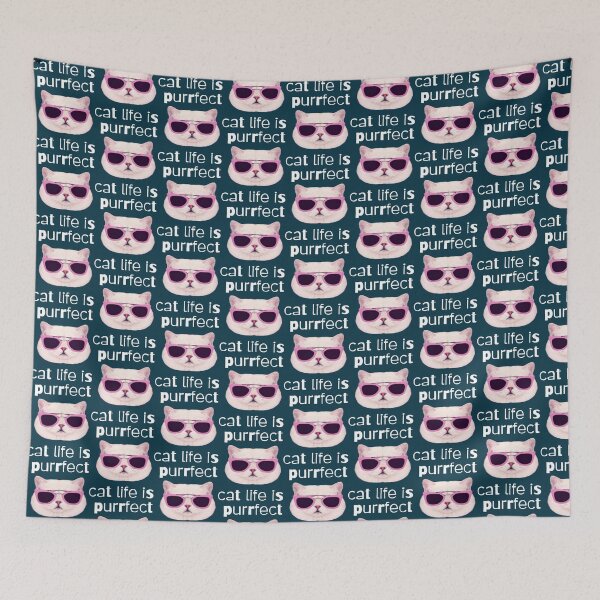 Item preview, cat life is purrfect  designed and sold by Chillledtimes.