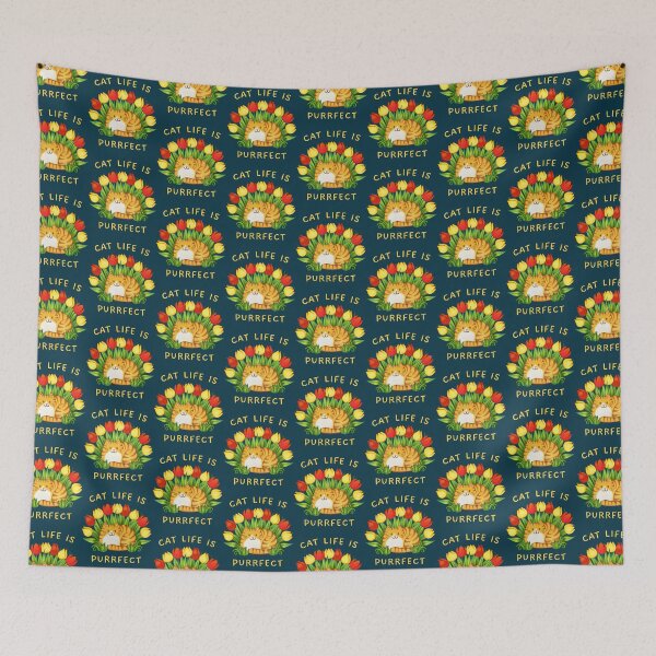 Item preview, cat life is purrfect  designed and sold by Chillledtimes.