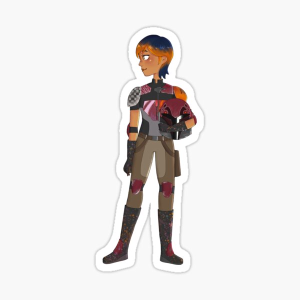 Vista previa del artículo con la obra «Pegatinas Sabine Wren», diseñado y vendido por ladytano66.