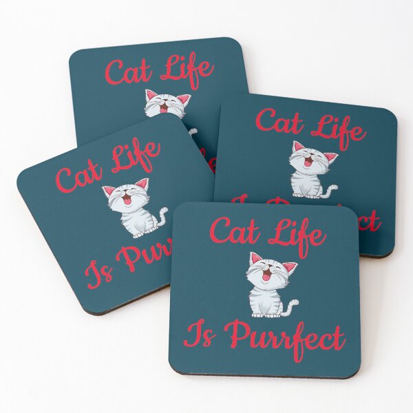 Item preview, cat life is purrfect  designed and sold by Chillledtimes.
