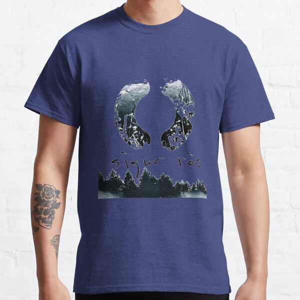 Sigur Ros Men's Embroidered T-shirt X-Large Blue 