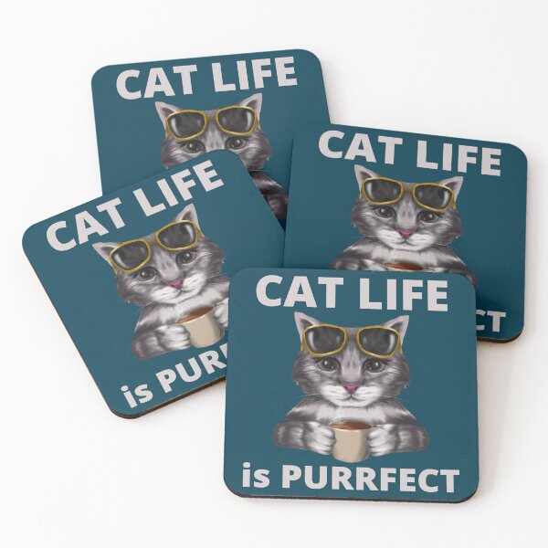 Item preview, CAT LIFE IS PURRFECT  designed and sold by Chillledtimes.