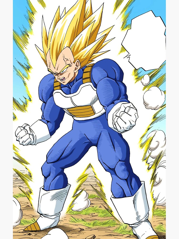 Dragon Ball Vegeta Blue Final Flash 3- 5 Vinyl Decal Stickers